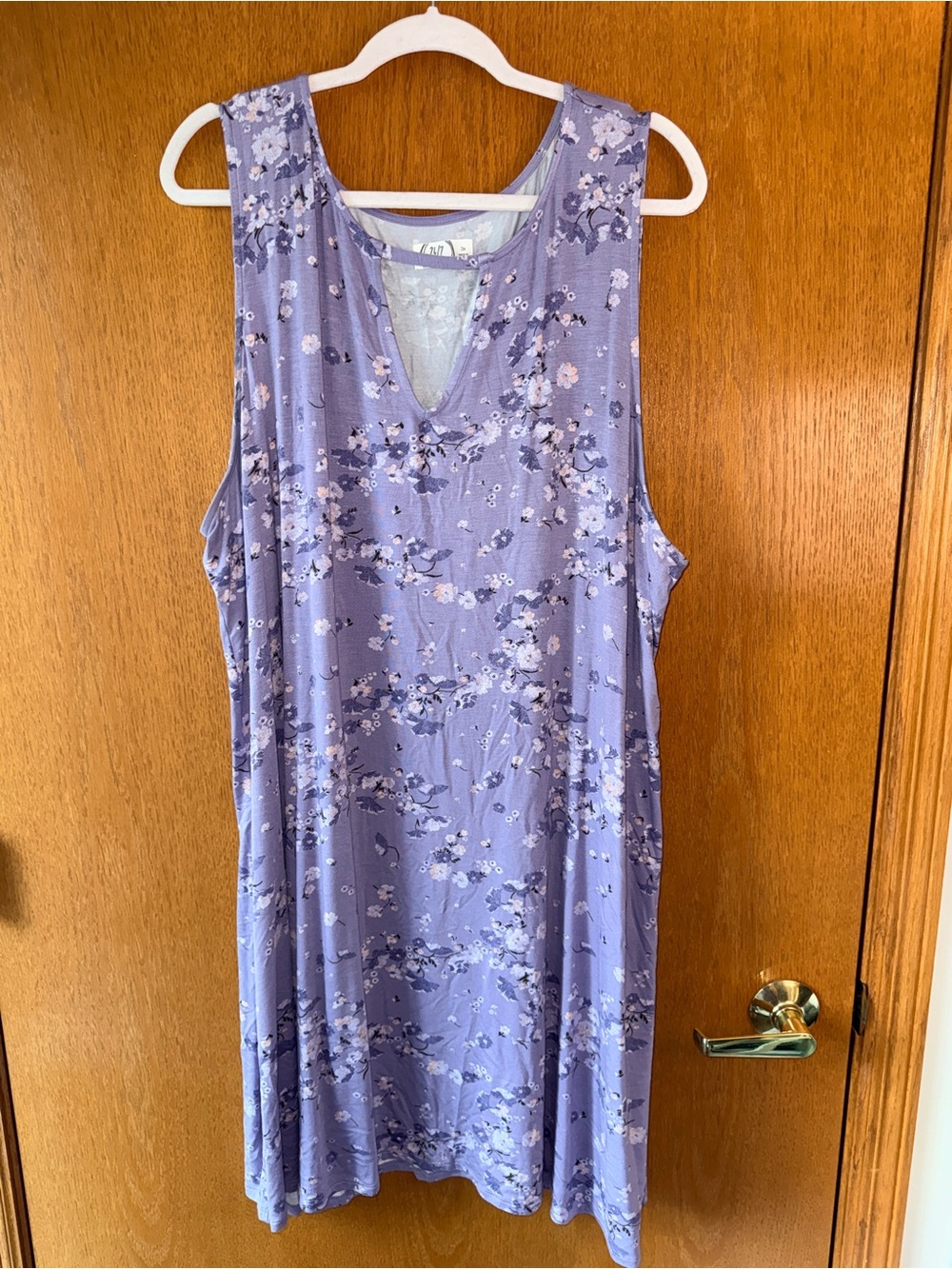 Maurices Lavender Floral 24/7 Knit Top